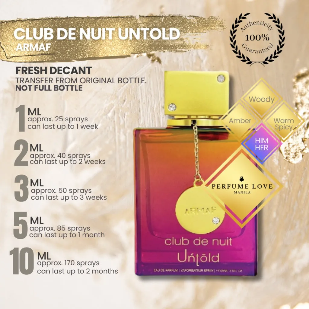 Club de Nuit Untold bky Armaf - Unisex Perfume - EDP 105 ml.webp