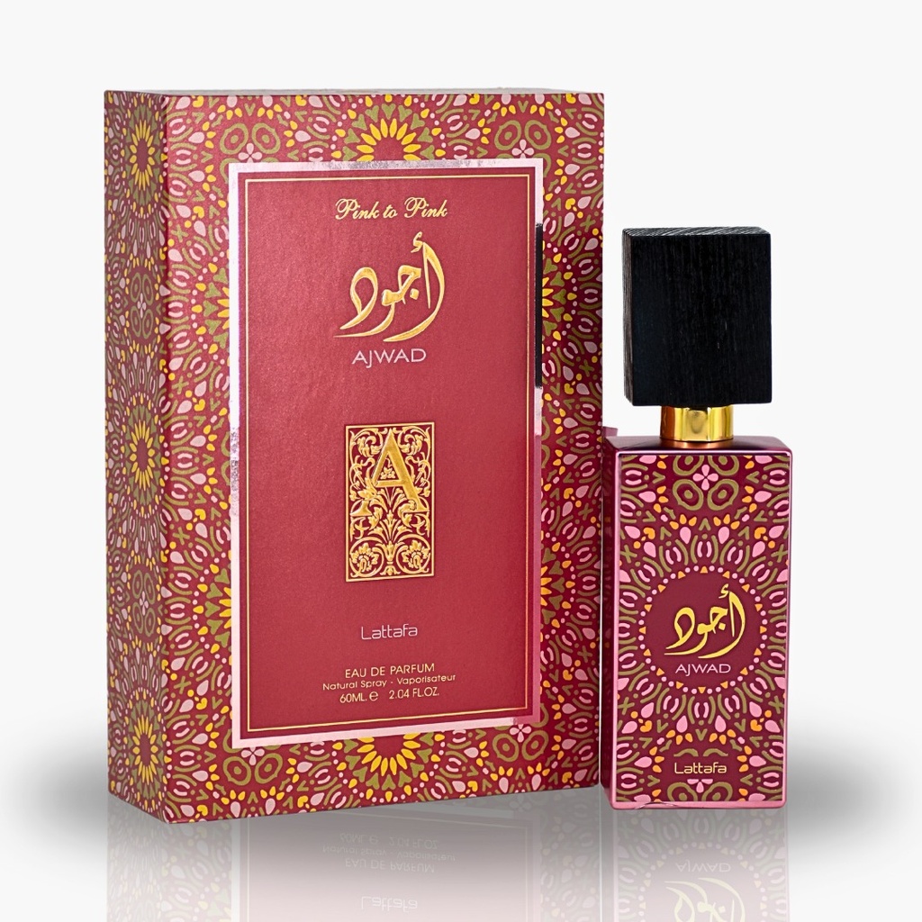 [Zuri_102] Ajwad pink to pink  Edp 60ML (2.04 OZ),Unisex by Lattafa, 