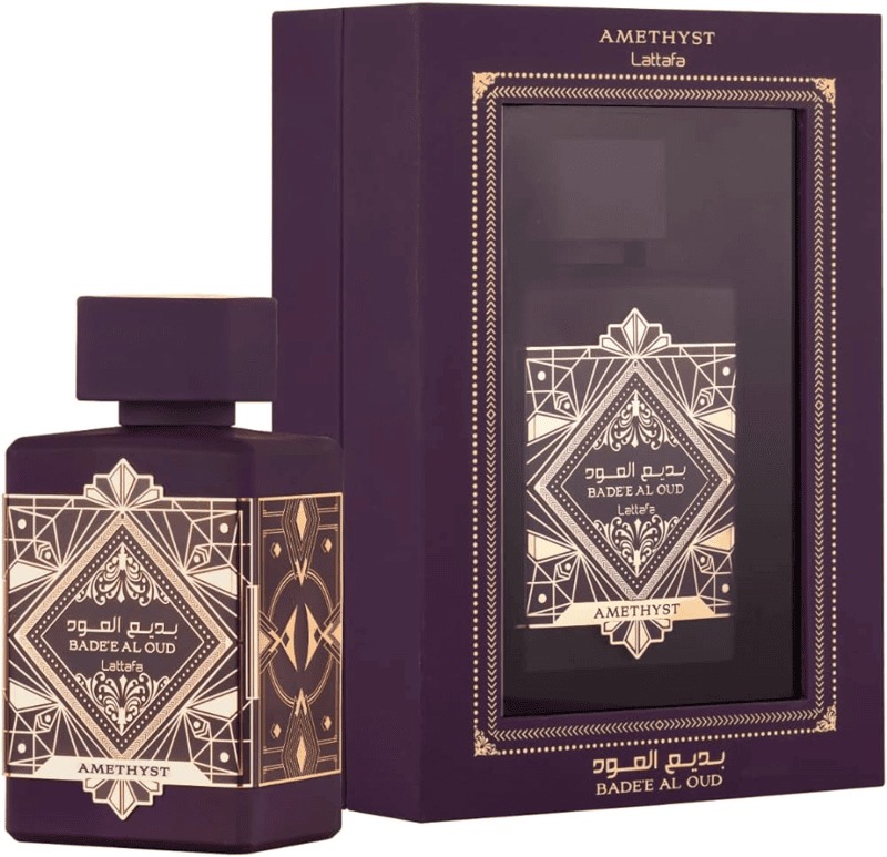 Bade'e Al Oud Amethyst for Unisex Eau de Parfum Spray, 3.4 Ounce by Lattafa Perfumes